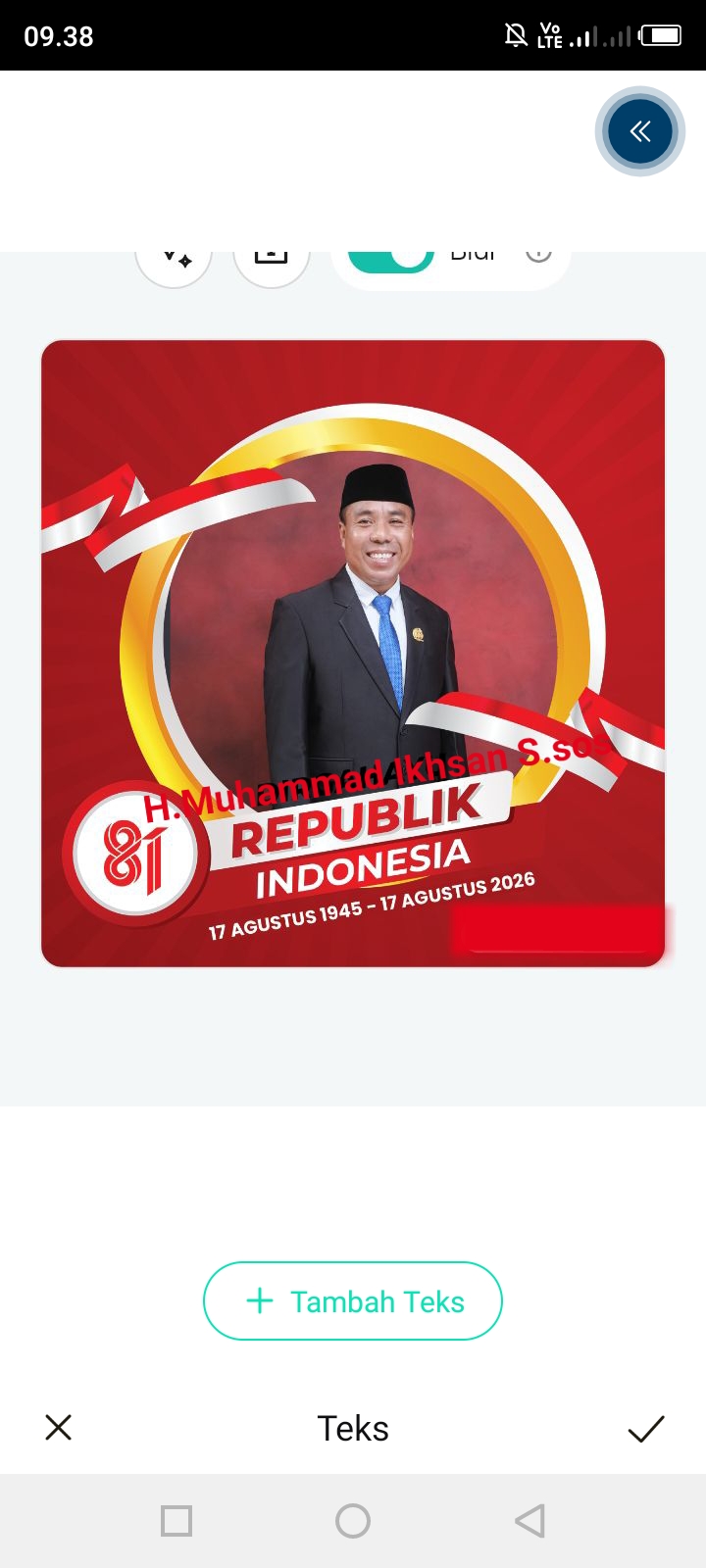 Keluarga Besar Anggota DPRD Kabupaten Dompu H.Muhammad Ikhsan S.Sos, Mengucapkan Selamat HUT RI Ke -81 Semangat Kemerdekaan Untuk Indonesia Ku