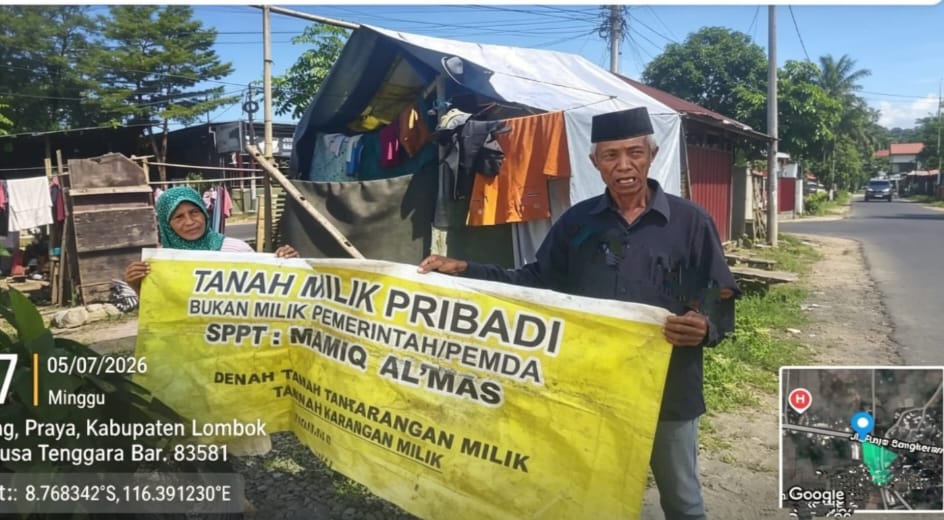 Gubuk Reyot di Sisi Bangunan Mewah: Ahli Waris Tanah Waris Lombok Tengah Teriak  Keadilan, Minta Intervensi Prabowo