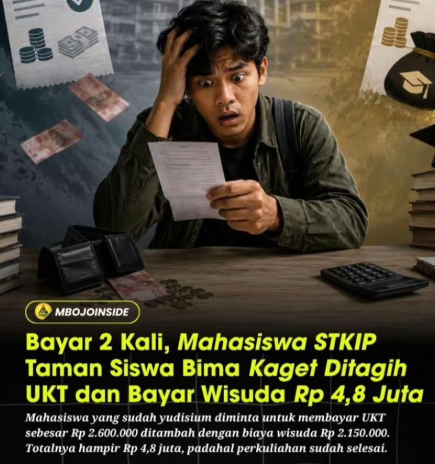 Bayar 2 Kali, Mahasiswa STKIP Taman Siswa Bima Kaget Ditagih UKT dan Bayar Wisuda Rp 4,8 Juta