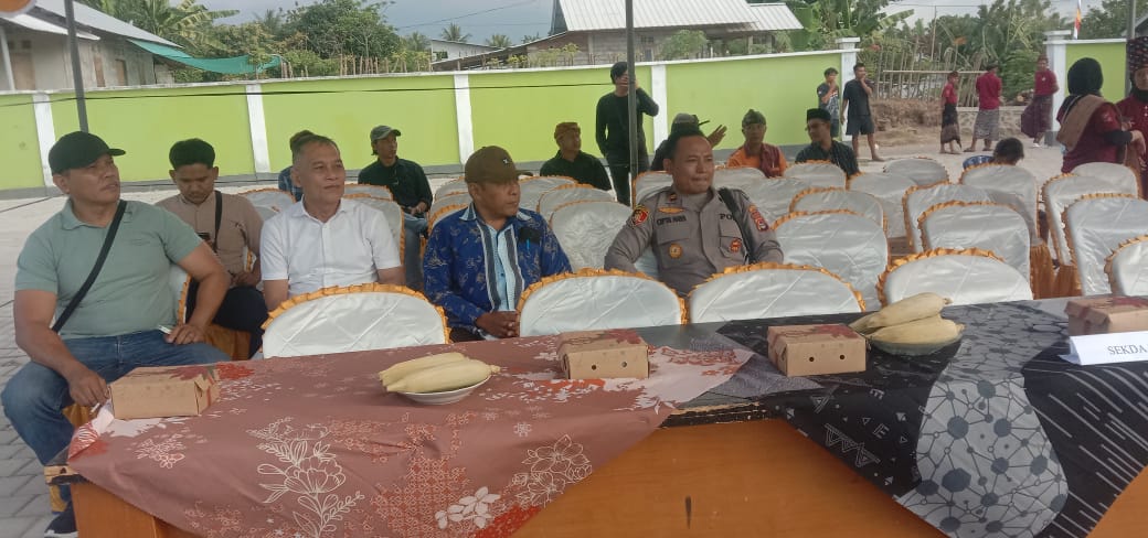 Kapolres lombok Utara AKBP AGUS PURWANTA,S,IK. melalui Kapolsek bayan IPTU I Wayan cipta naya SH MH, melaksanakan giat (PAM)pengamanan didesa Sukadana kamis 30/07/2026