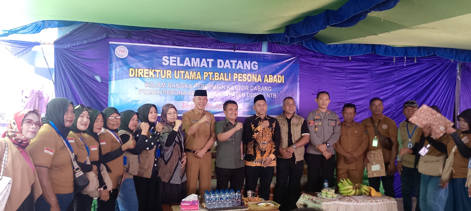 Camat Kempo Lakukan Peresmian PT.Bali Pesona Abadi
